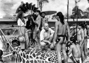 Osa and Martin Johnson at work in Borneo_1939
